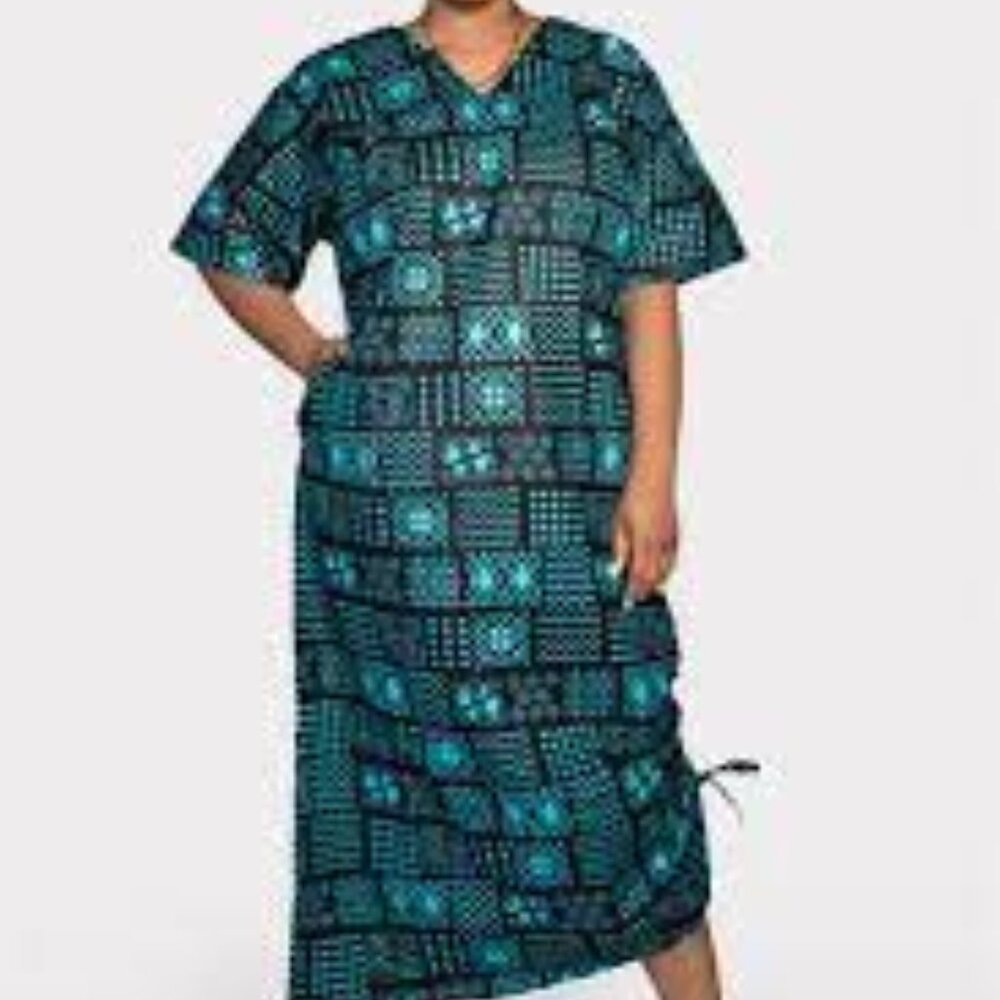 Ray Darten Darimi African Print Kaftan Dress
